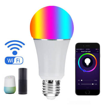 Factory Wholesale Dimmable Google Home Compatible WiFi Remote Light Smart Light Bulb Alexa
